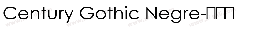 Century Gothic Negre字体转换